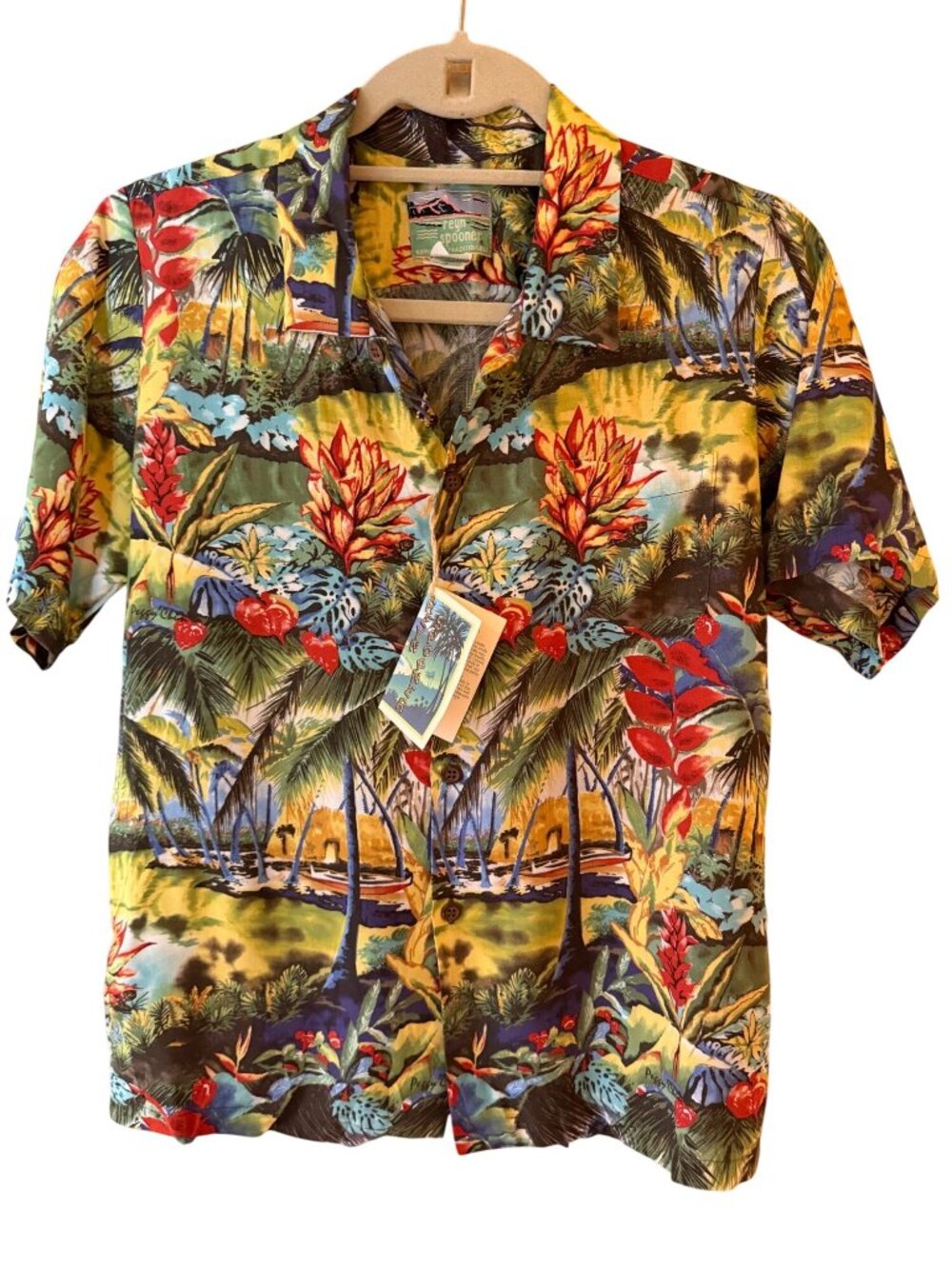 Reyn Spooner x  Peggy Chun Womens Aloha Shirt Size Large Vintage Collectible New